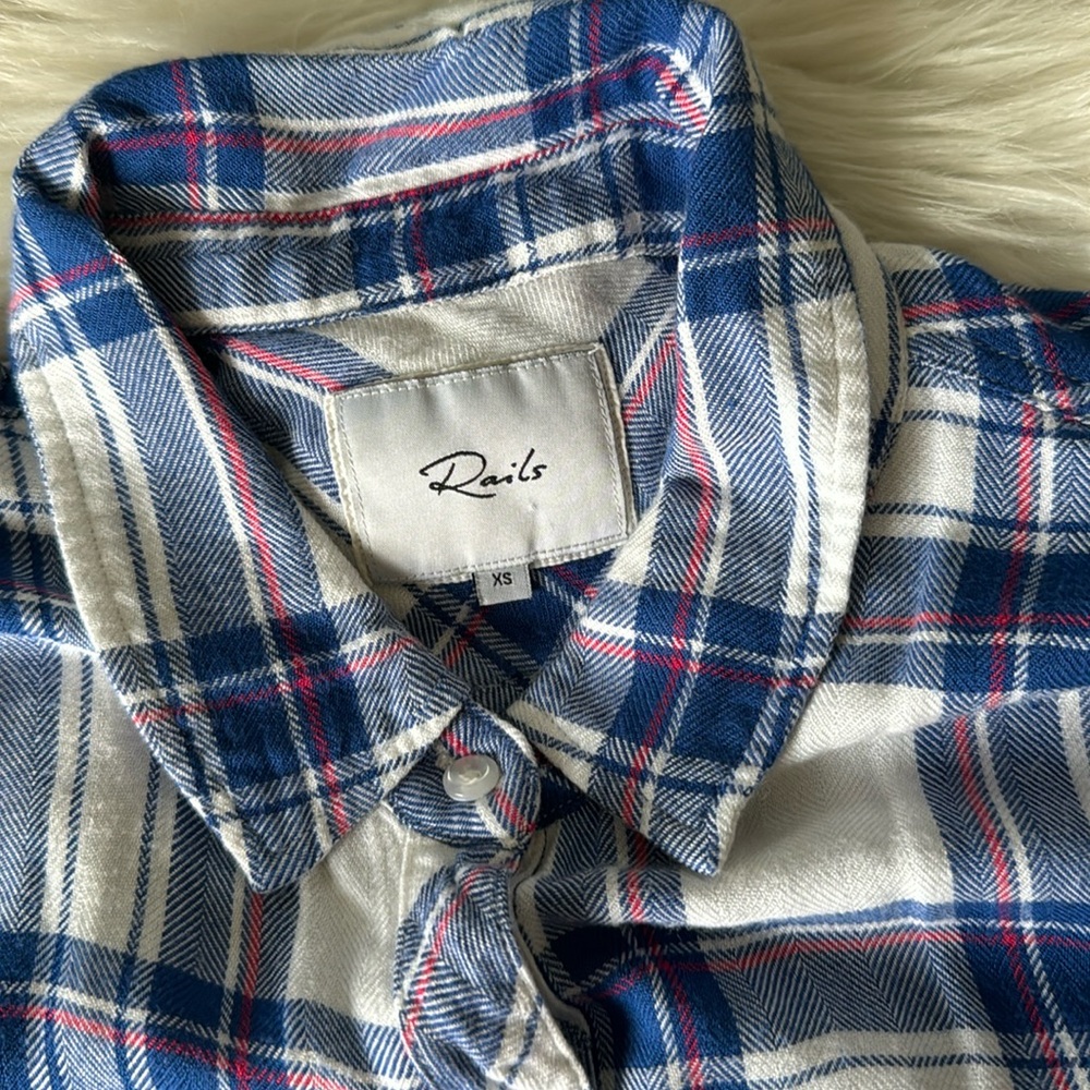 A N T H R O P O L O G I E Rails Plaid Coastal Cow… - image 4